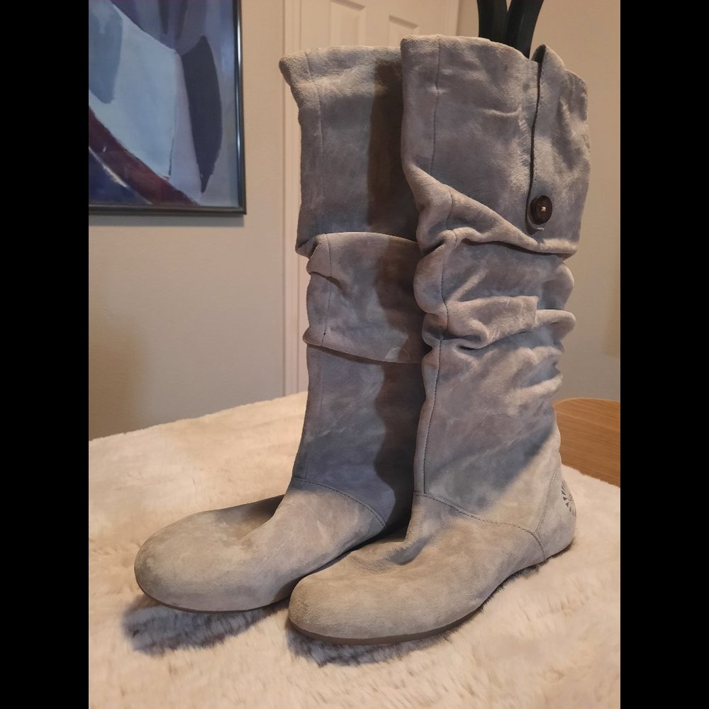 Ugg Leather Slouch Boots - Size 8